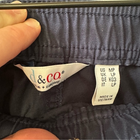 Denim and Company Navy Pants with Elastic Waist Size MP - Picture 5 of 8